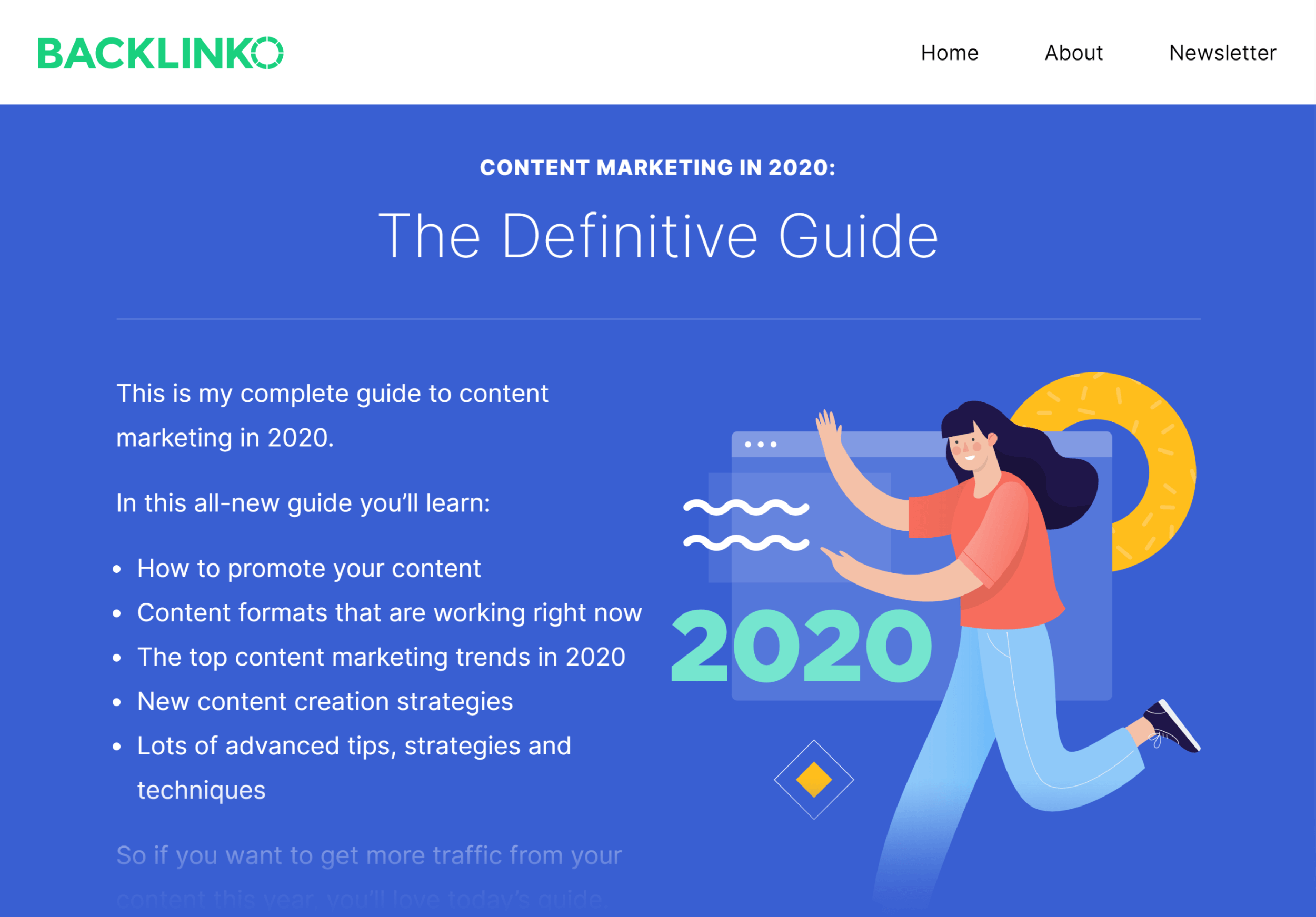 Backlinko – Content marketing this year