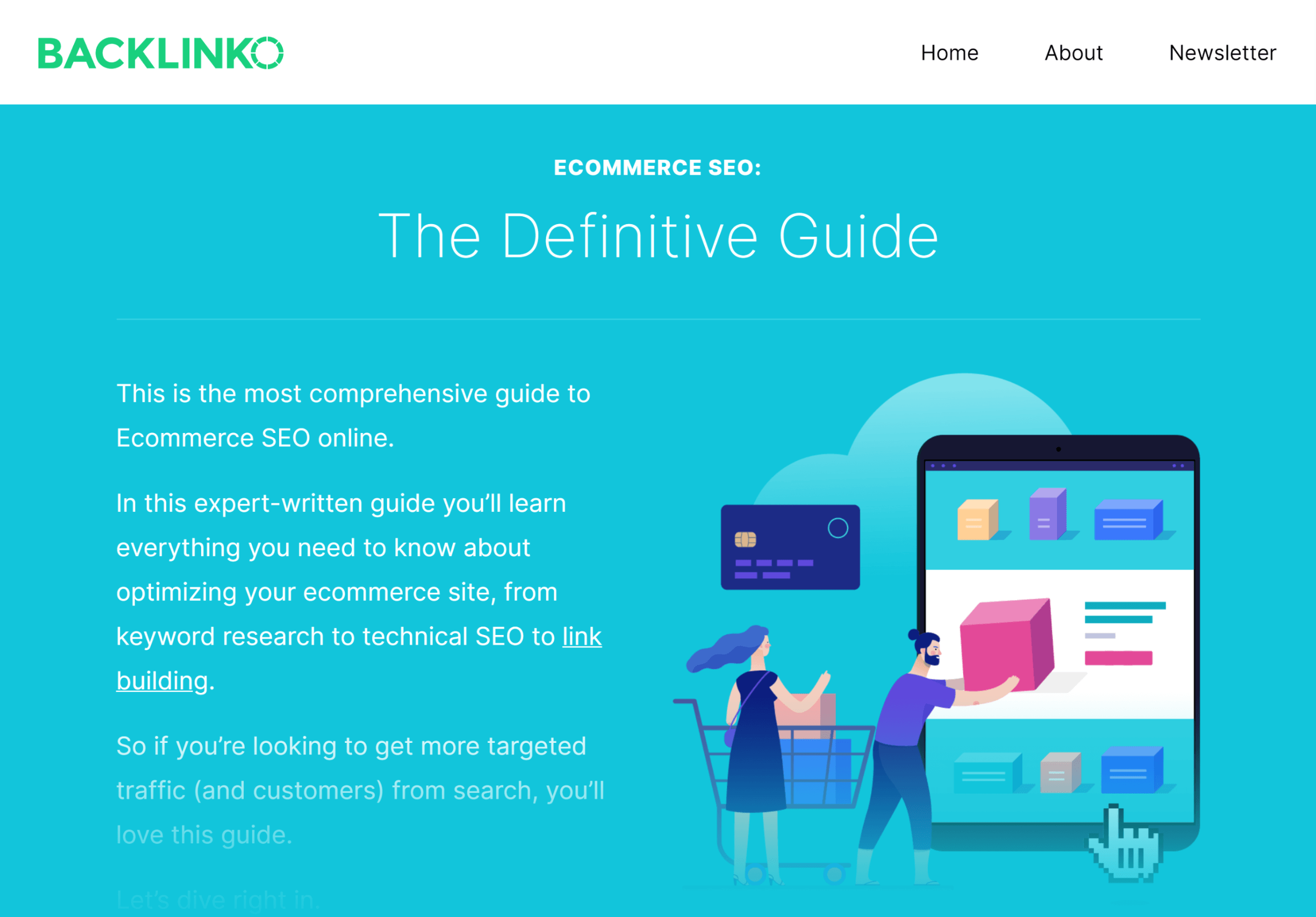 Backlinko – Ecommerce SEO guide