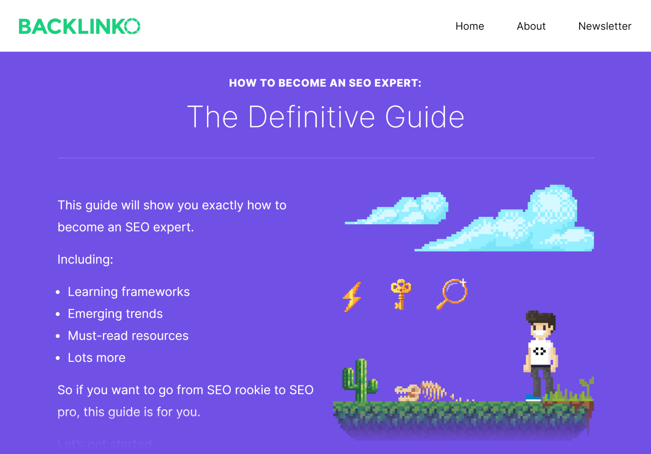 Backlinko – SEO expert guide