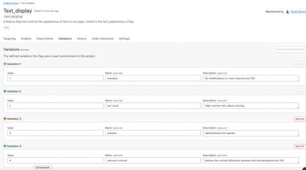 Accessibility and Feature Flags |