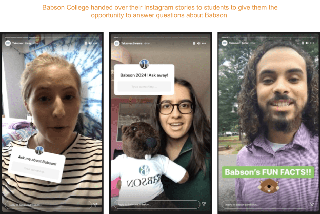 user-generated content example from Babson College