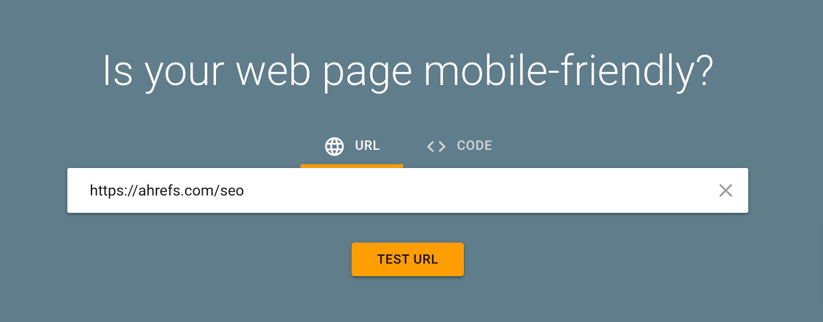 Google's Mobile-Friendly Test tool