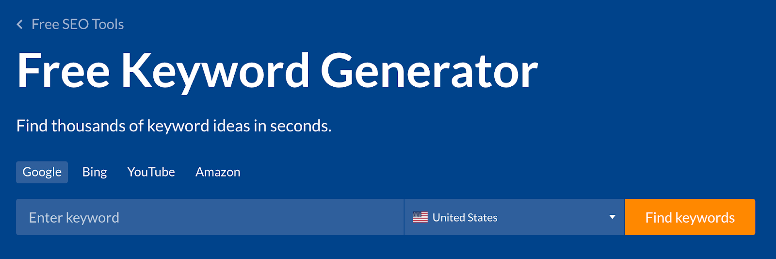 Ahrefs' free keyword generator tool