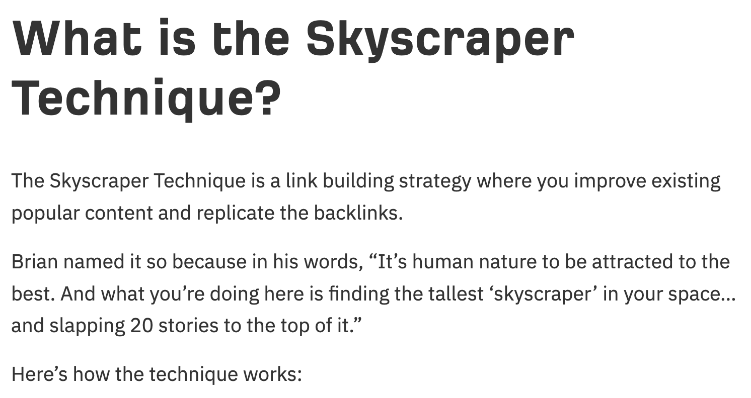 11 Easy-to-Follow Tips to Optimize Your Blog Posts for SEO | Skyscraper technique definition