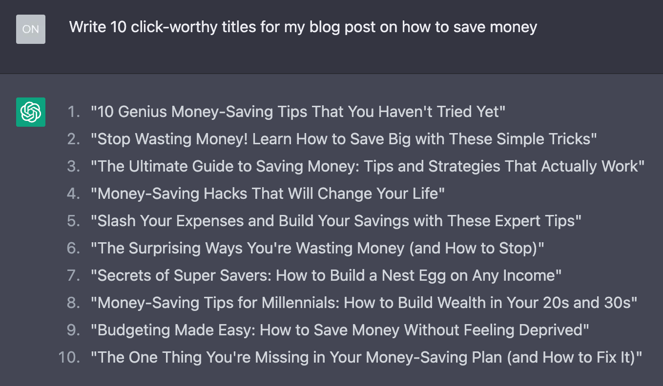 How to Write Website Content That Ranks (And People Want to Read) | Click-worthy headlines generated by ChatGPT