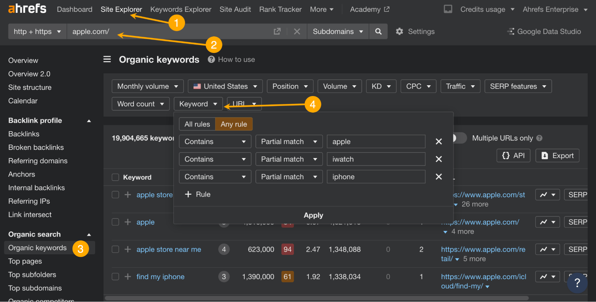 How to find branded keywords—option 2