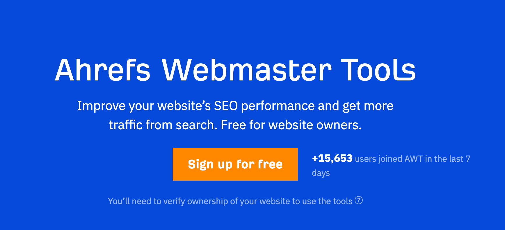 10 Things You Can Do in Ahrefs for Free | Ahrefs Webmaster Tools