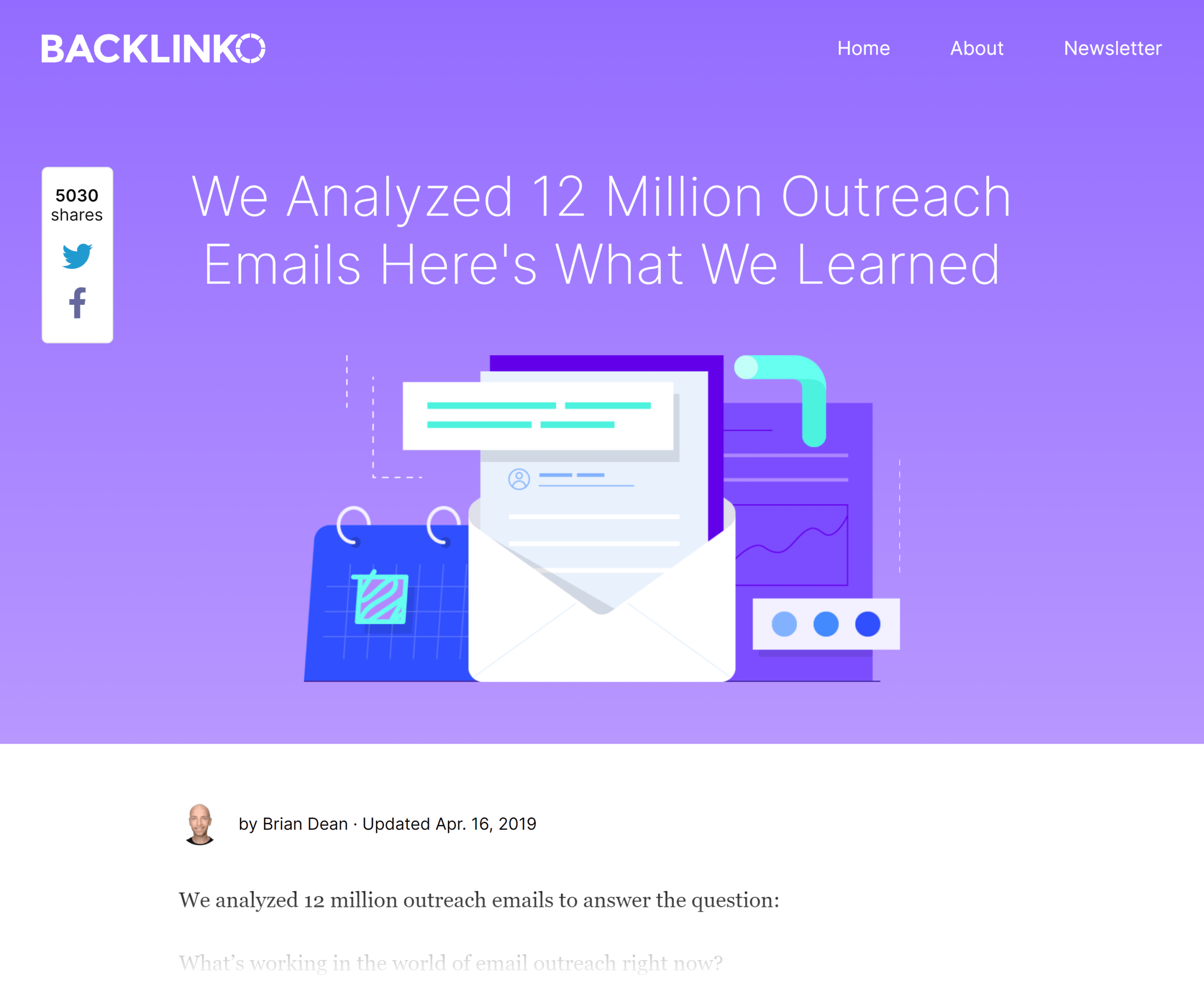 Backlinko – Email outreach study Backlinko – Email outreach study