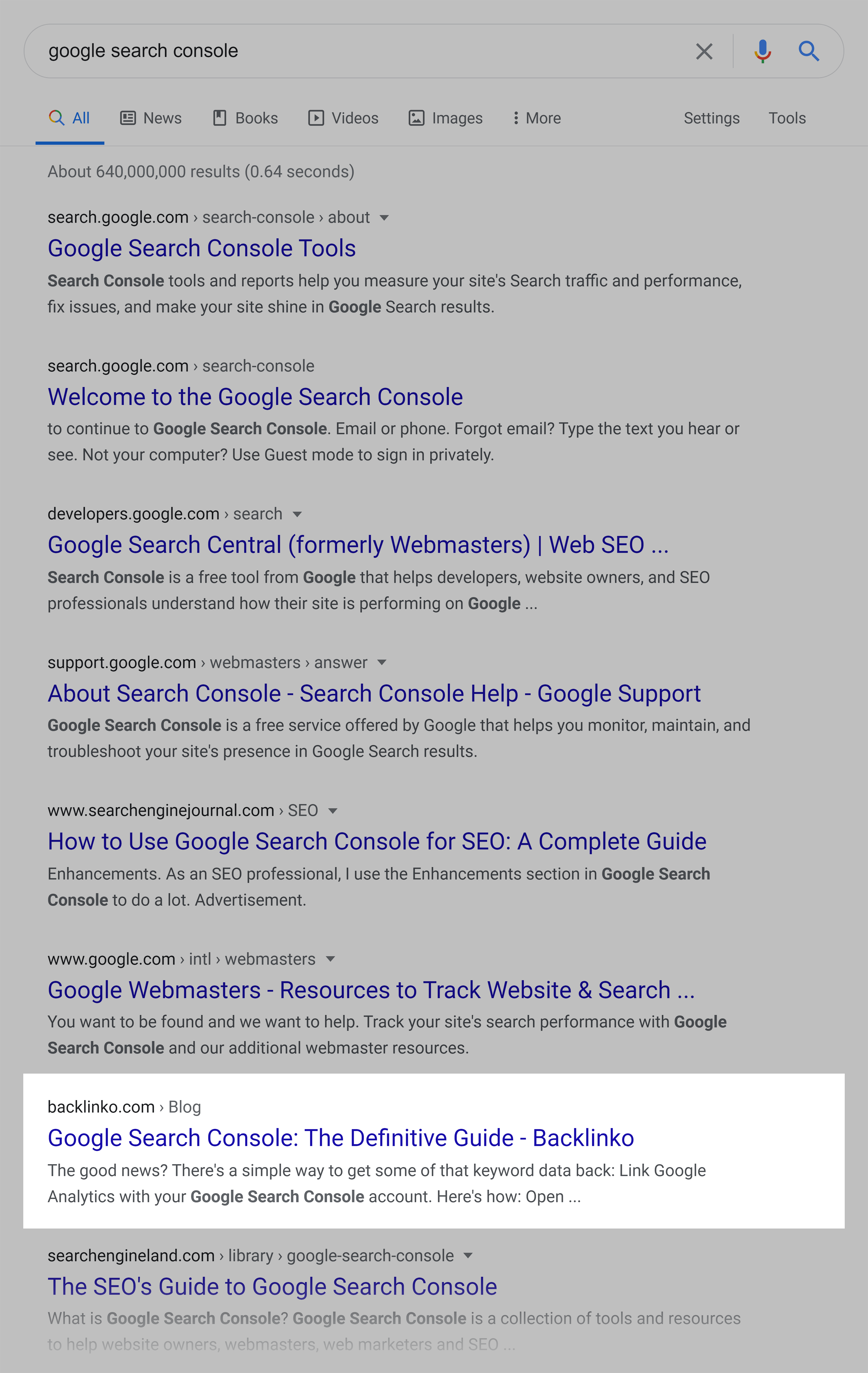 Google SERP – Google Search Console Google SERP – Google Search Console