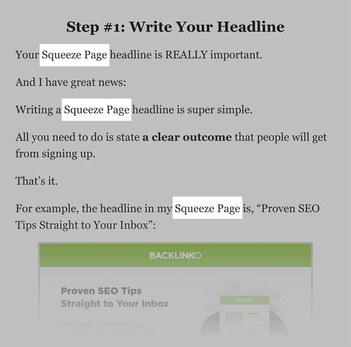 “Squeeze Page” keyword sprinkling "Squeeze Page" keyword sprinkling