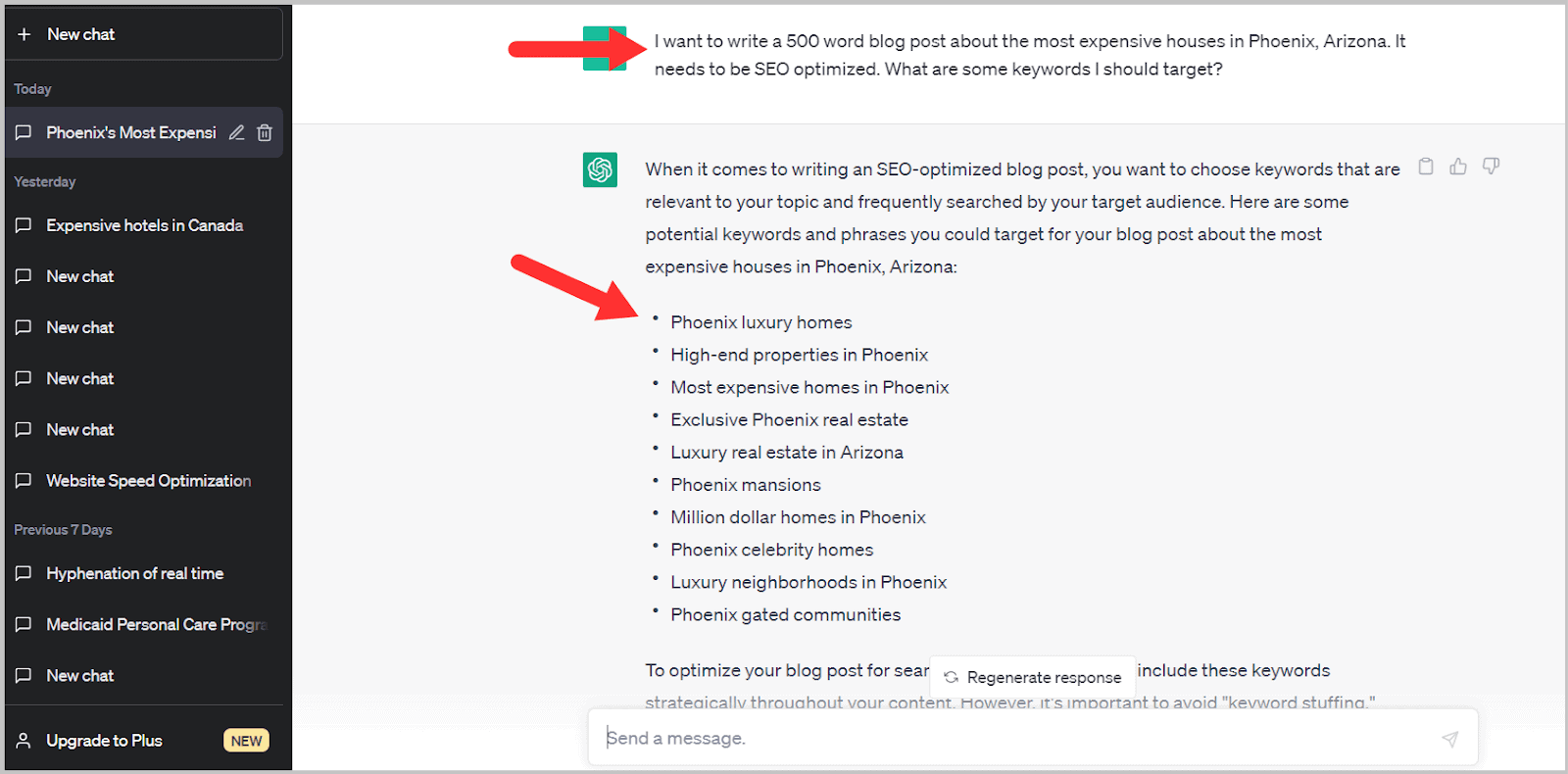 Semrush CG 11 Asking ChatGPT for keyword suggestions