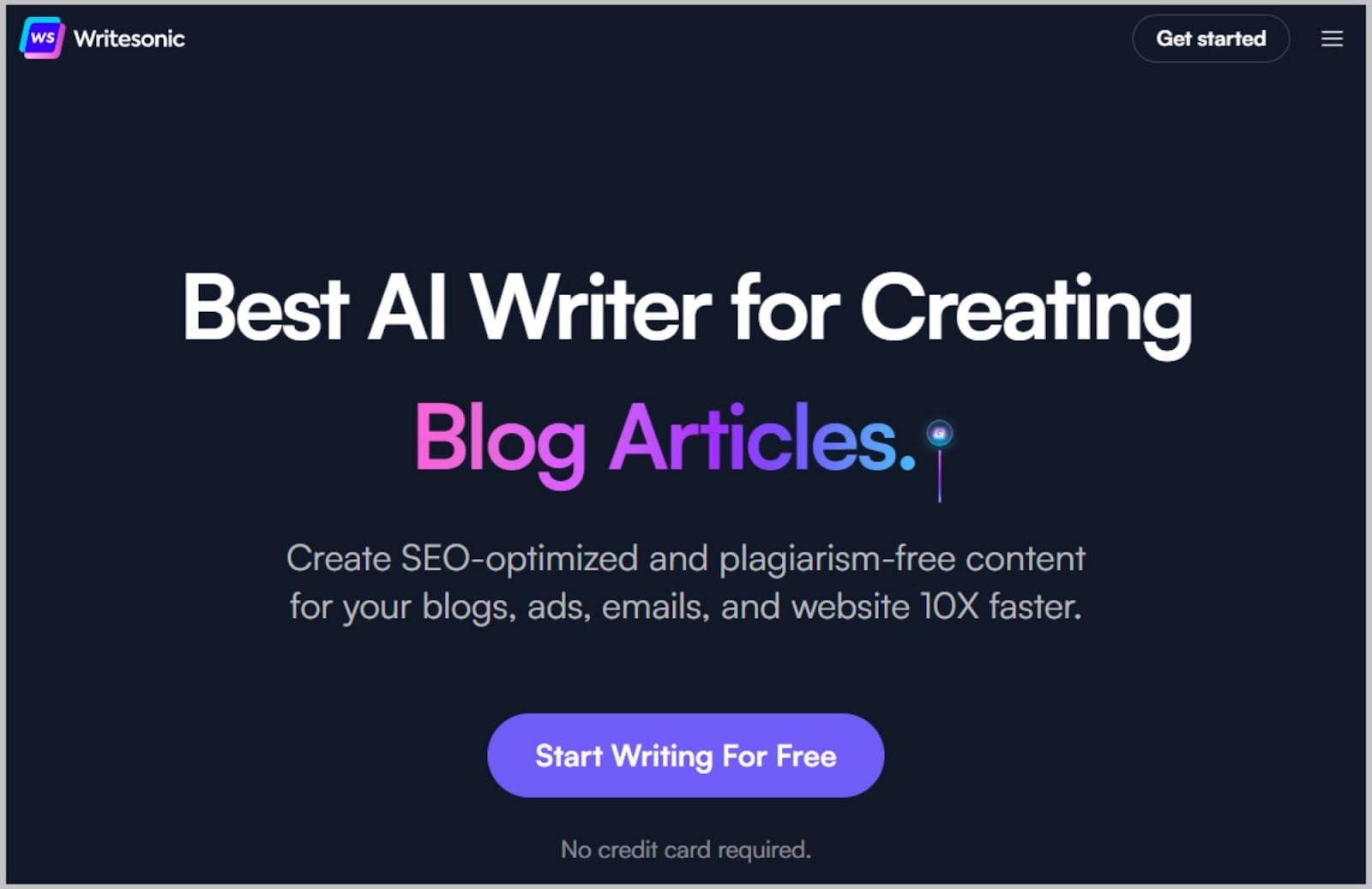 Semrush CG 14 Writesonic - AI content generator tool