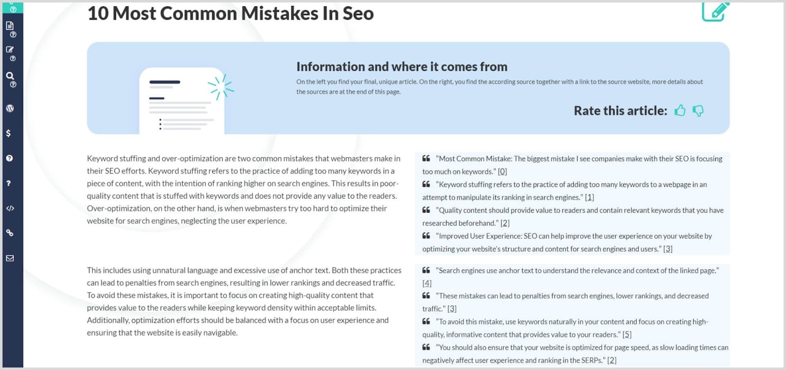 Semrush CG 21 Sample content generated by AI-Writer