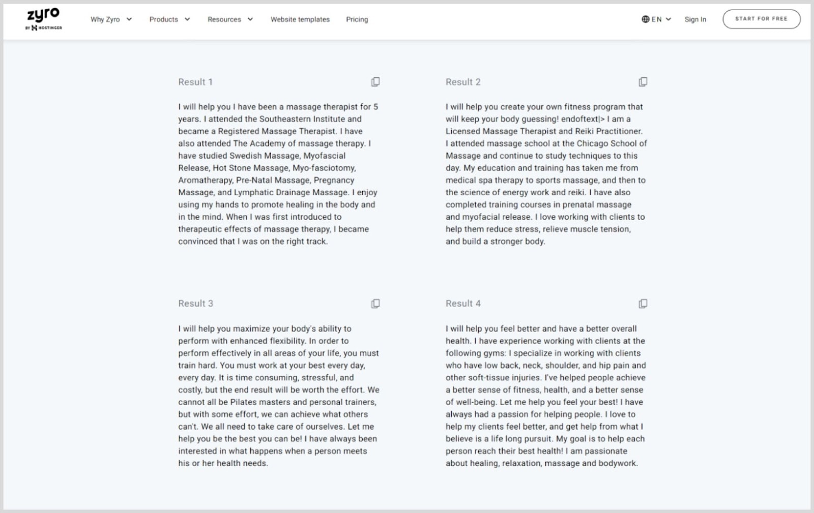Semrush – CG 47 Zyro creates content variations