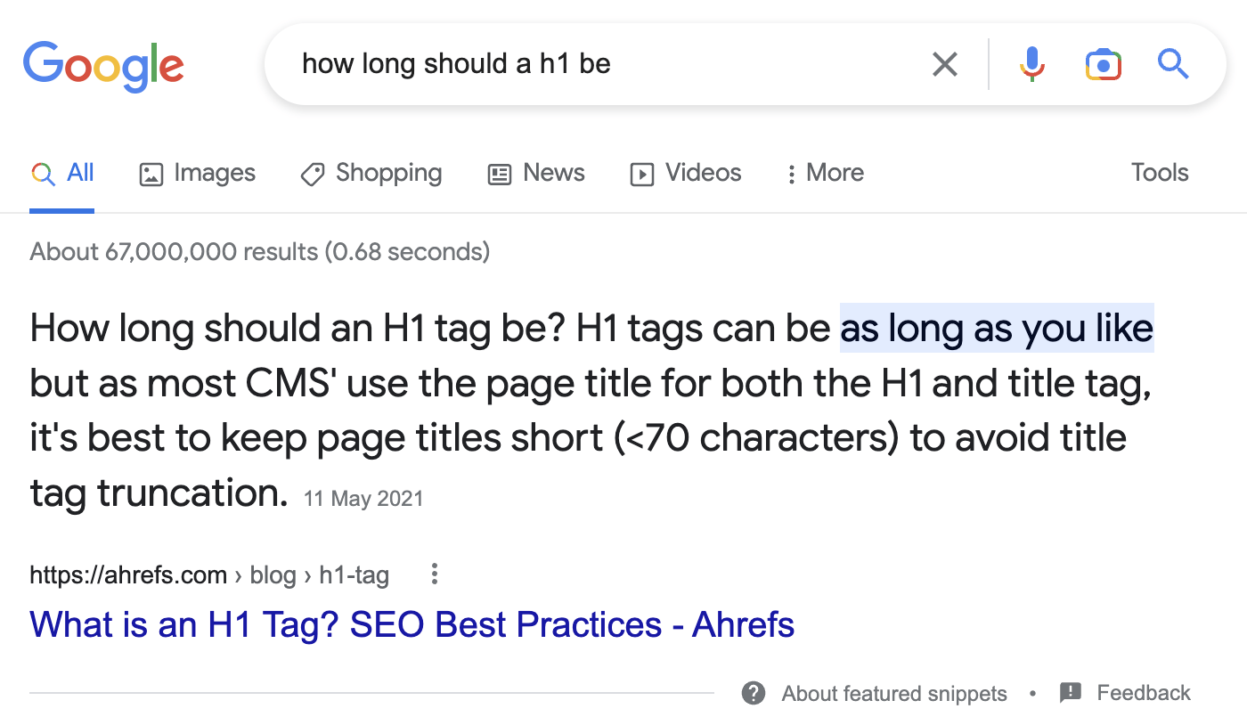 Ranking for a long-tail keyword with FAQs
