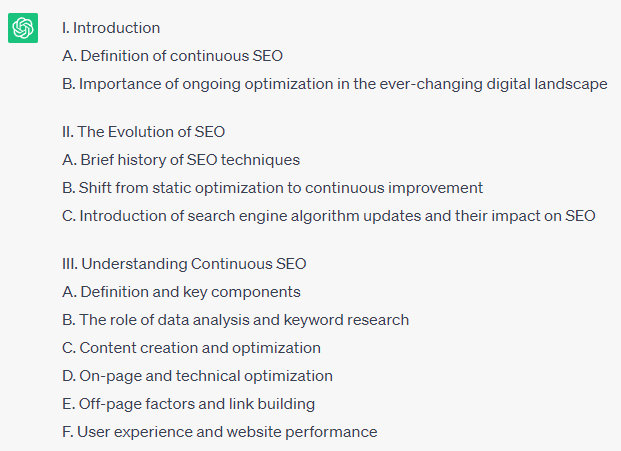 Content outline generated via ChatGPT
