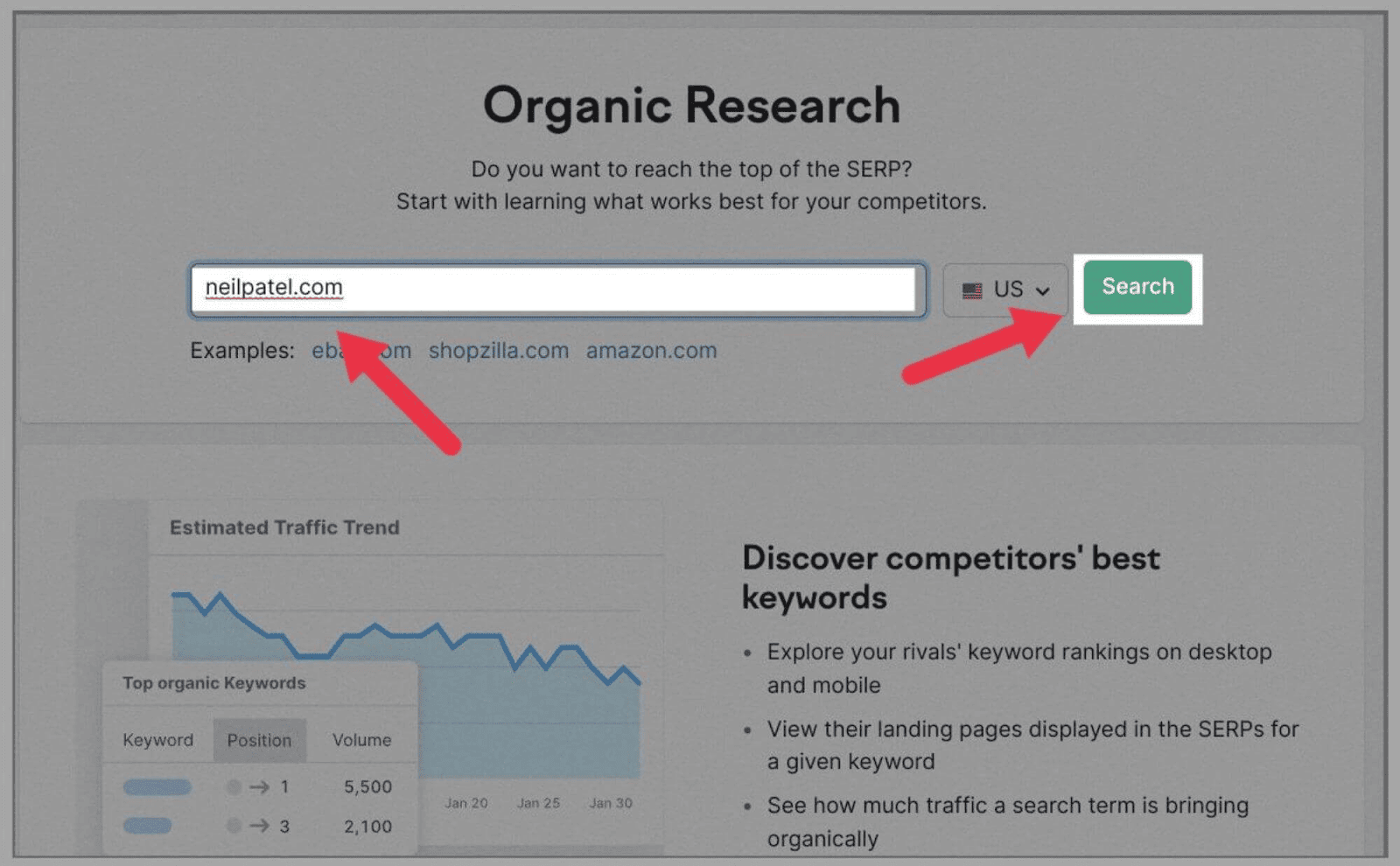 Competitor Analysis 23 Key in your domain