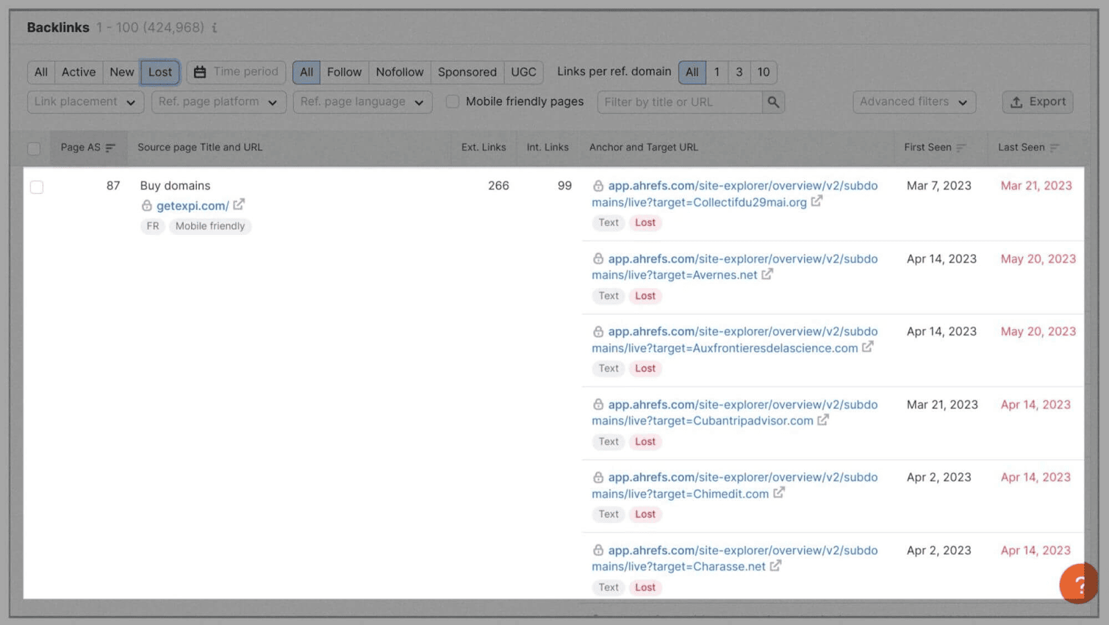 Competitor Analysis 34 Broken links lead to loss of backlinks