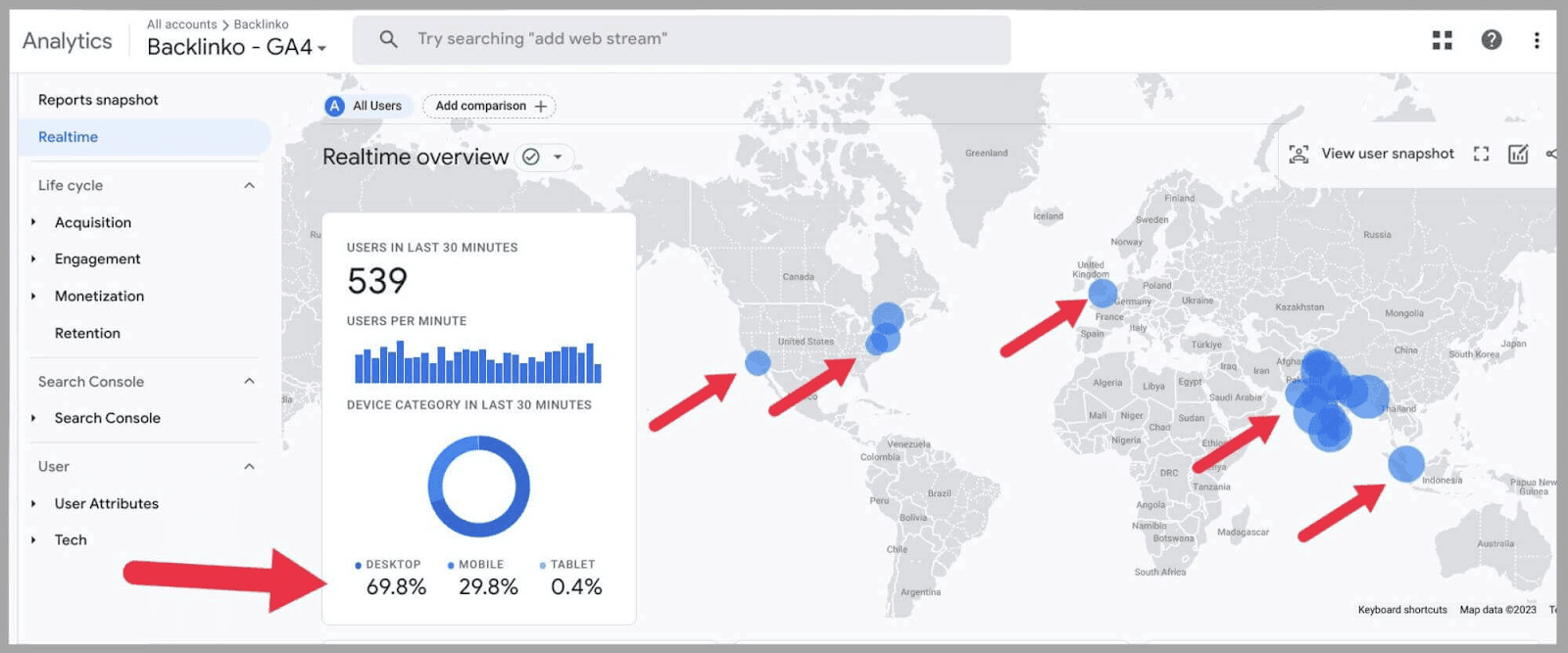 GA4 11 See your site visitors on a map