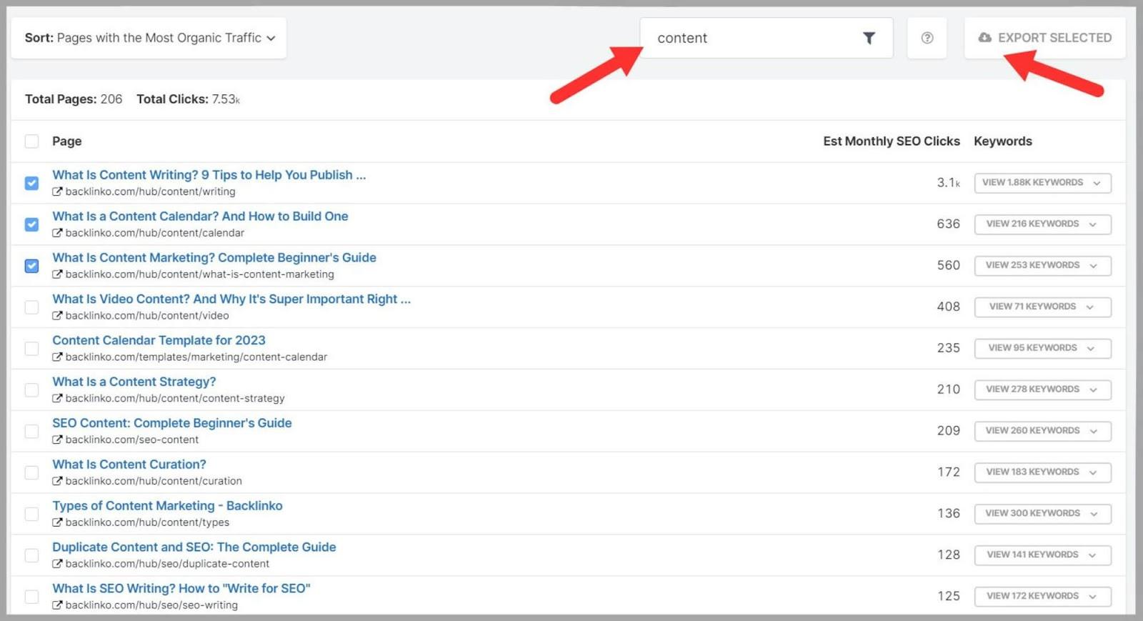 SpyFu 36 Export your data into a spreadsheet