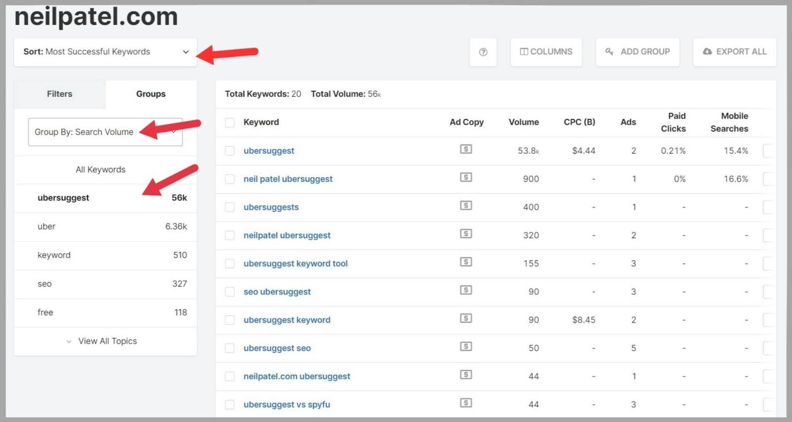 SpyFu 52 See trends by your competitors