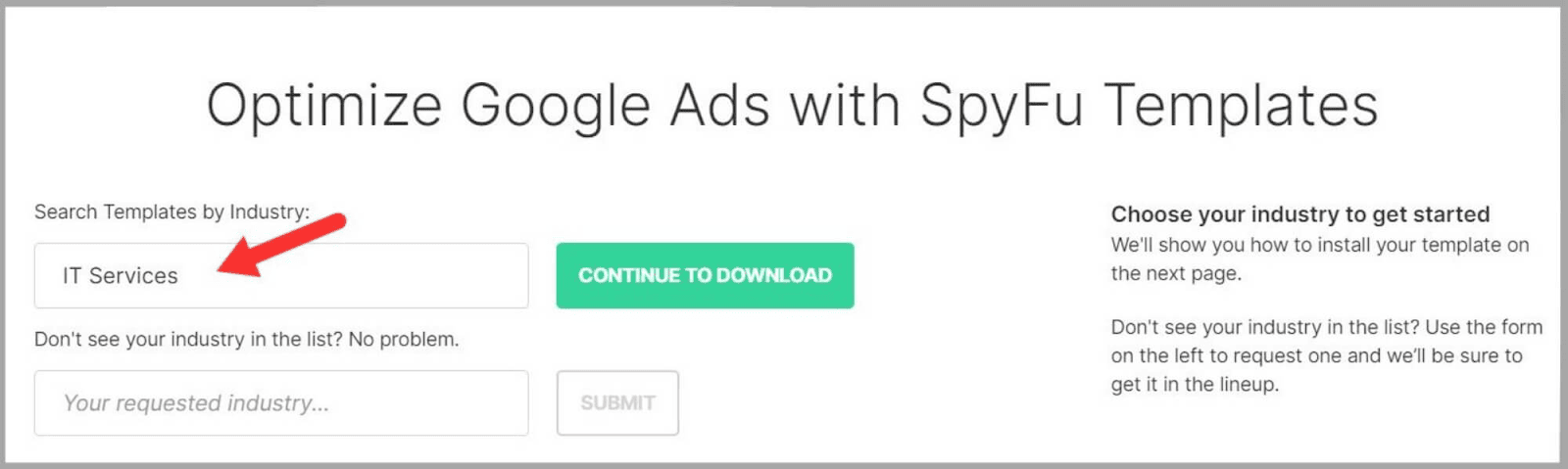 SpyFu 67 Customize your template