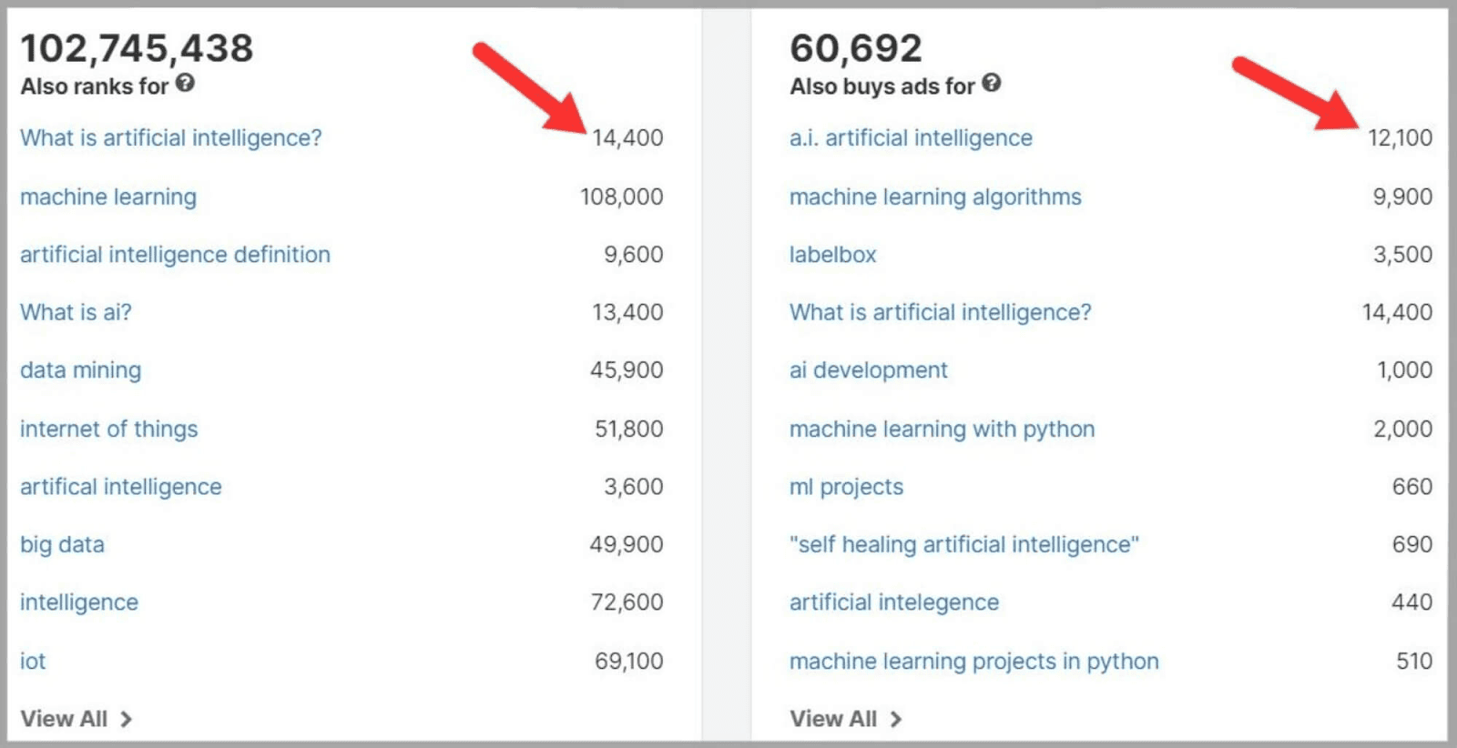SpyFu 70 Related keywords and questions for search term