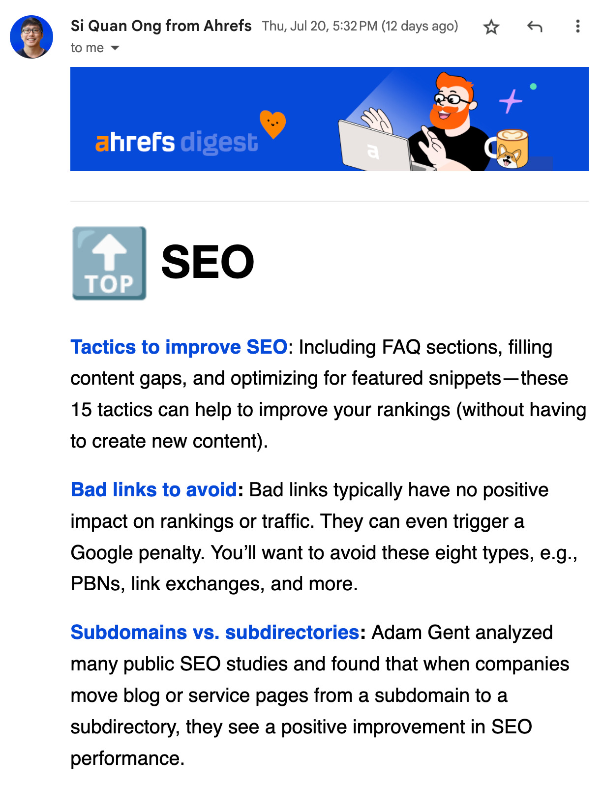 24 Actionable Blogging Tips for Beginners | An issue of Ahrefs' Digest