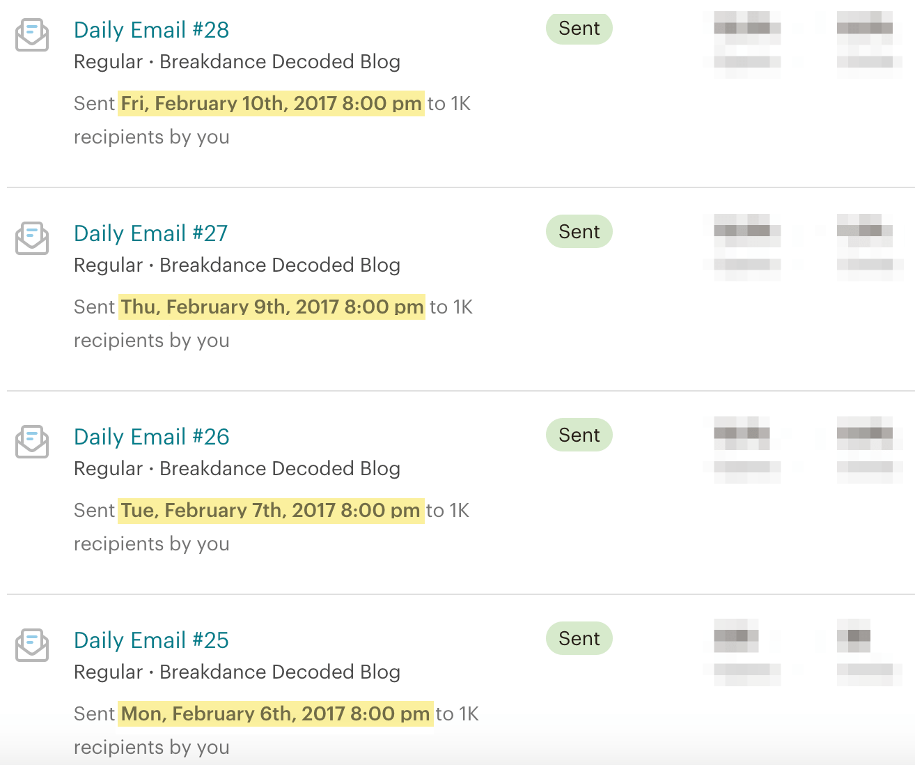 24 Actionable Blogging Tips for Beginners | The daily emails SQ sent when he ran a breakdance blog