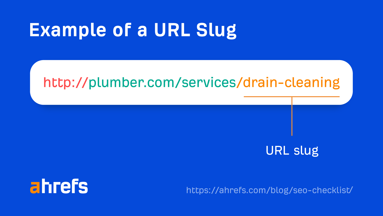 Example of a URL slug