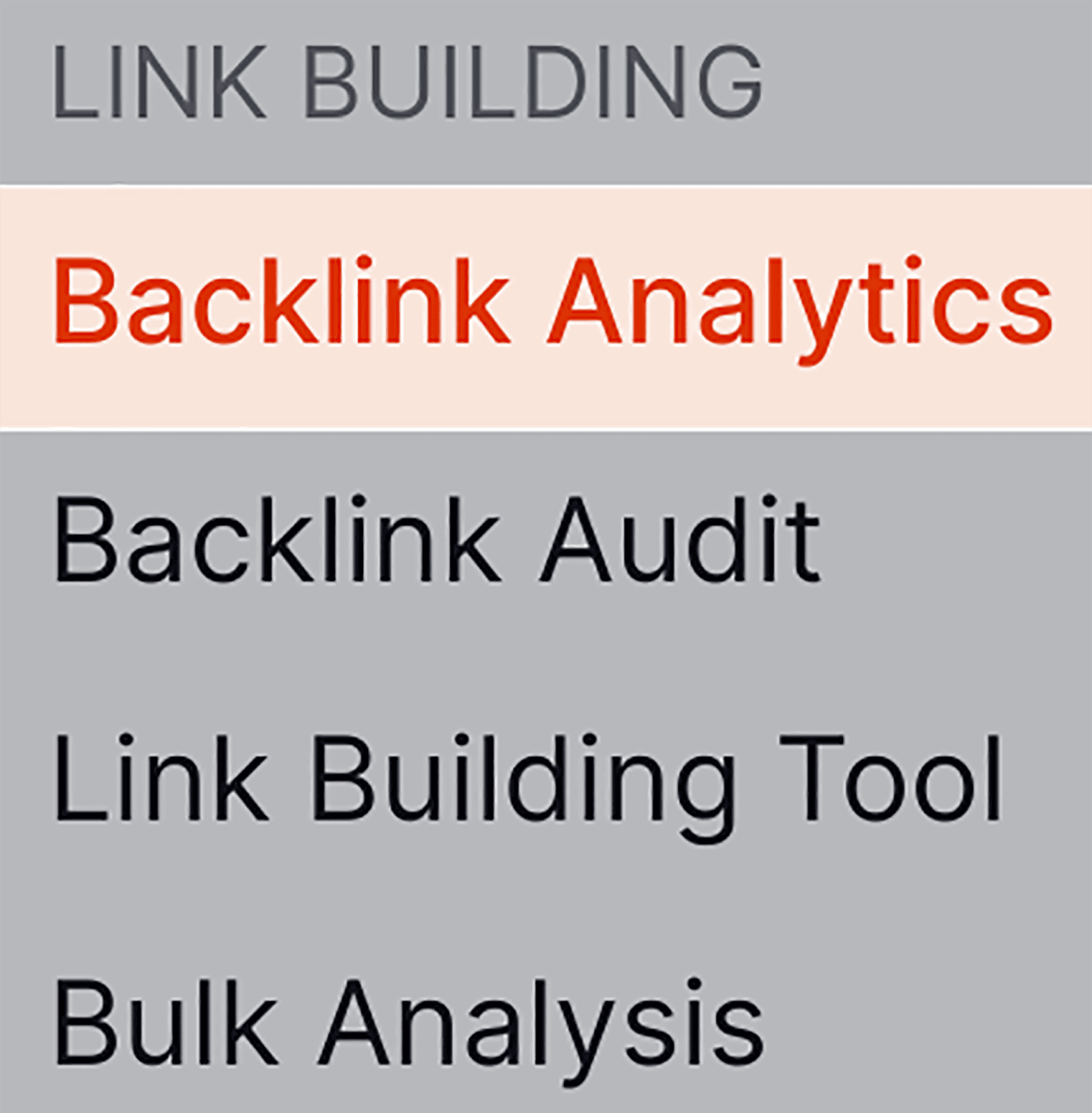 Backlink Analytics on Semrush main menu Select Backlink Analytics from the main menu