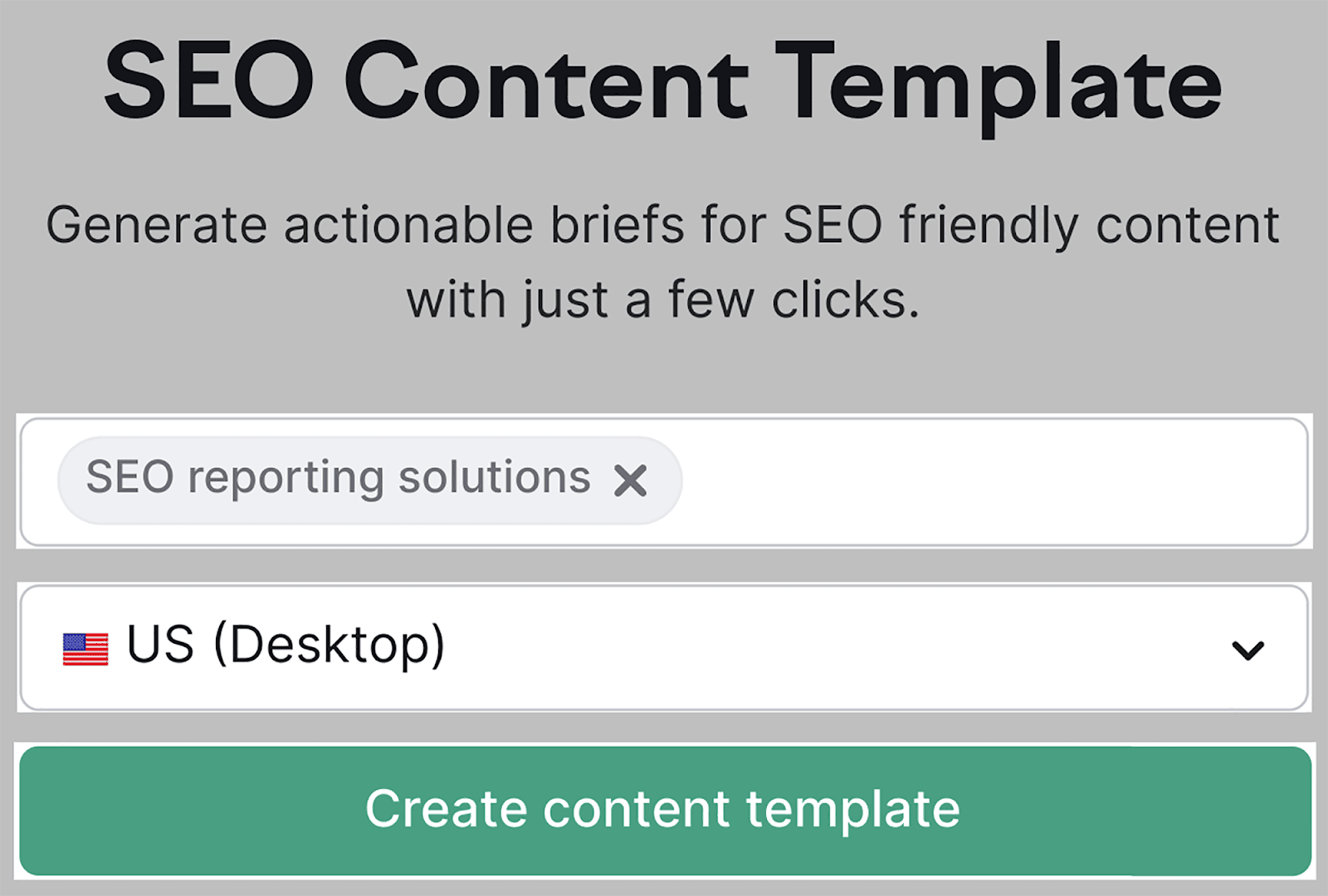 Click Create Content Template Create content template