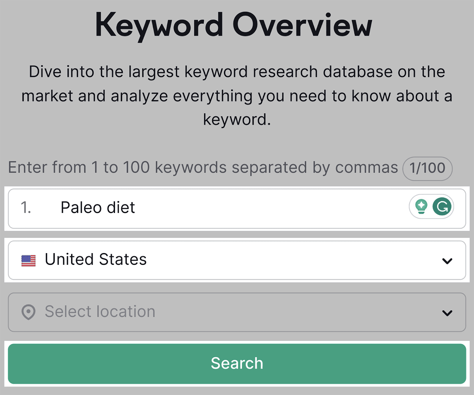 Enter a keyword ‘Paleo Diet’ How to Track Your Google Keyword Rankings |