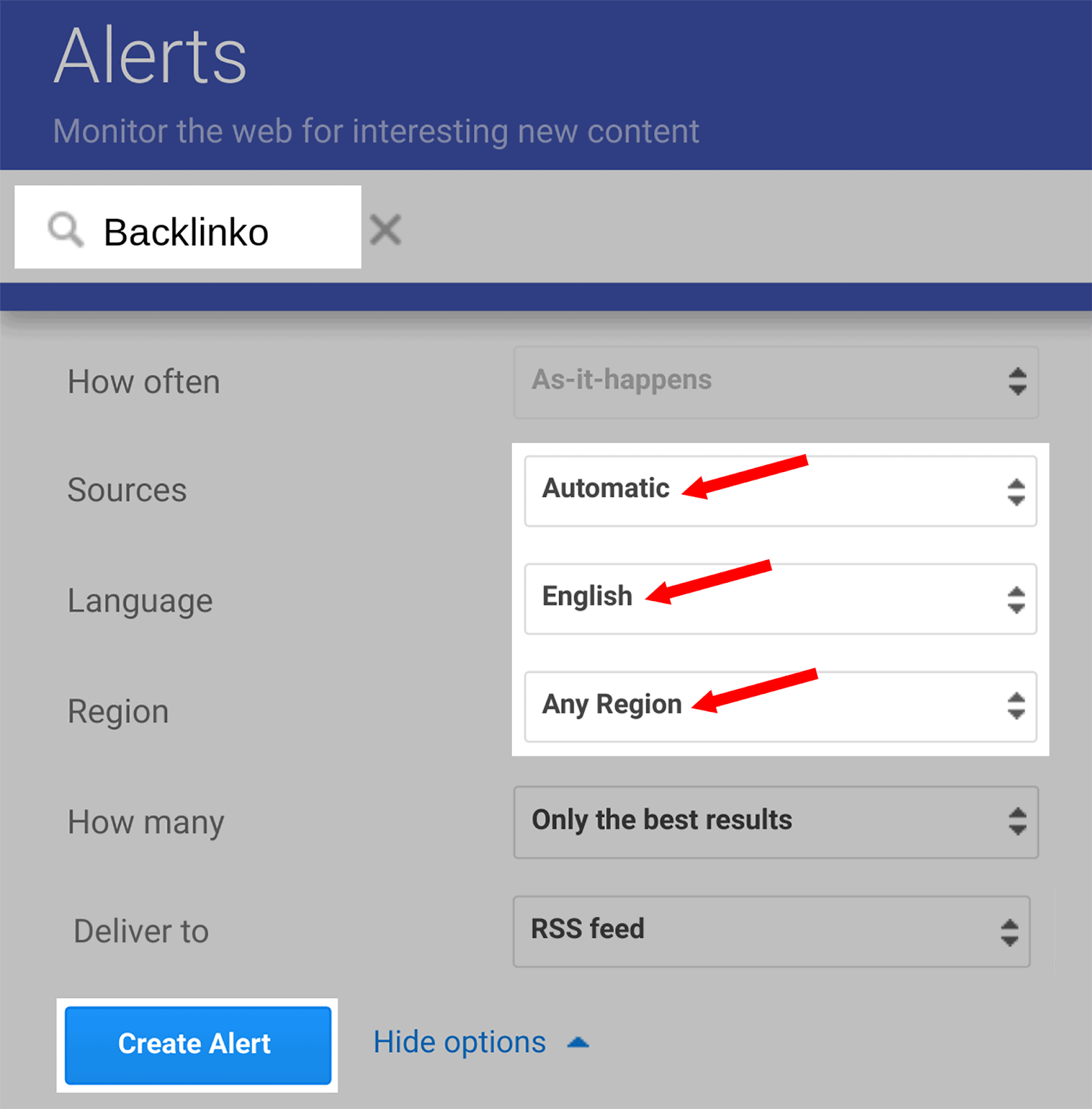Google Alerts Google Alerts for brand mentions
