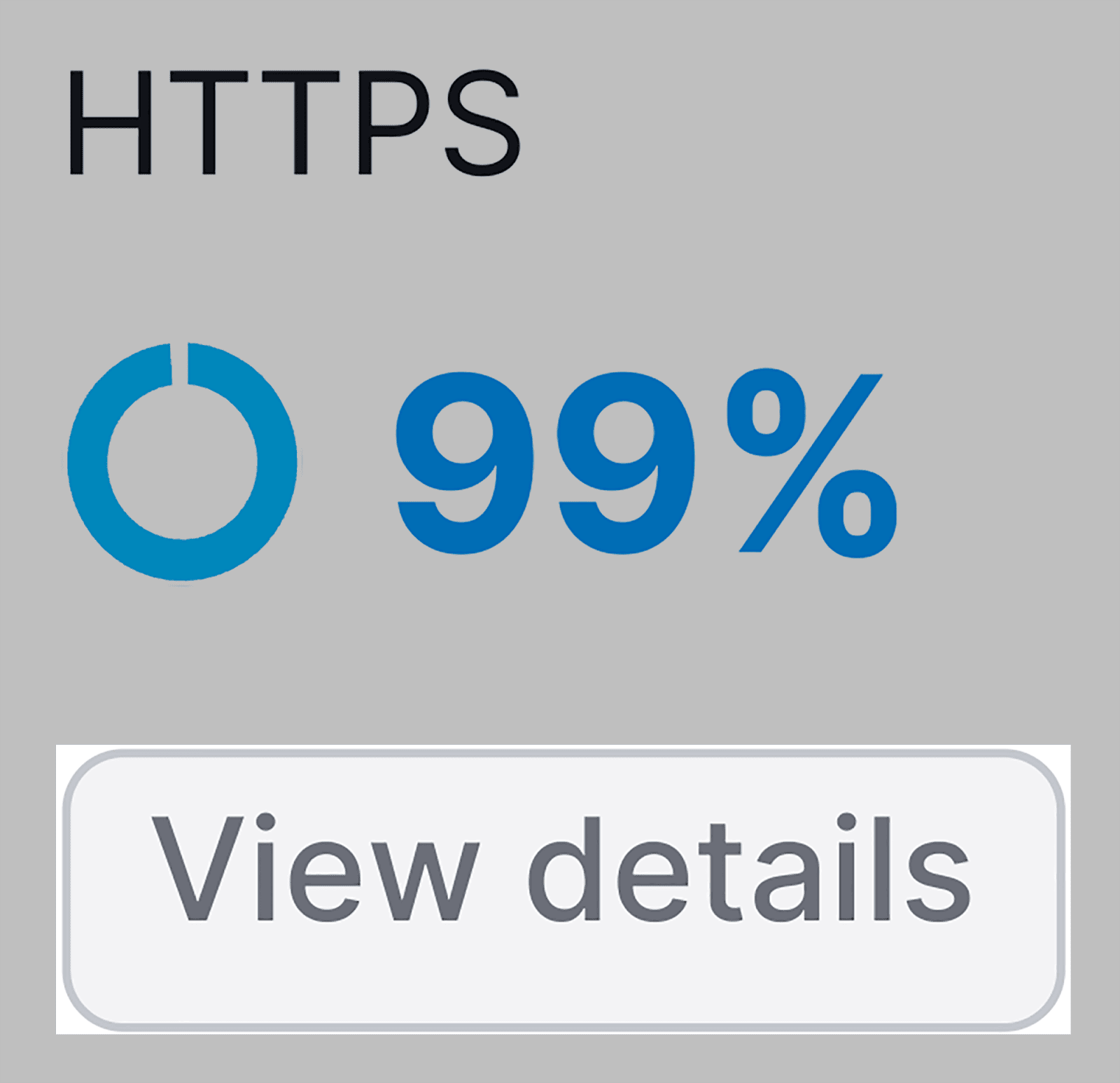 HTTPS widget on the Site Audit tool HTTPS widget on the Site Audit tool