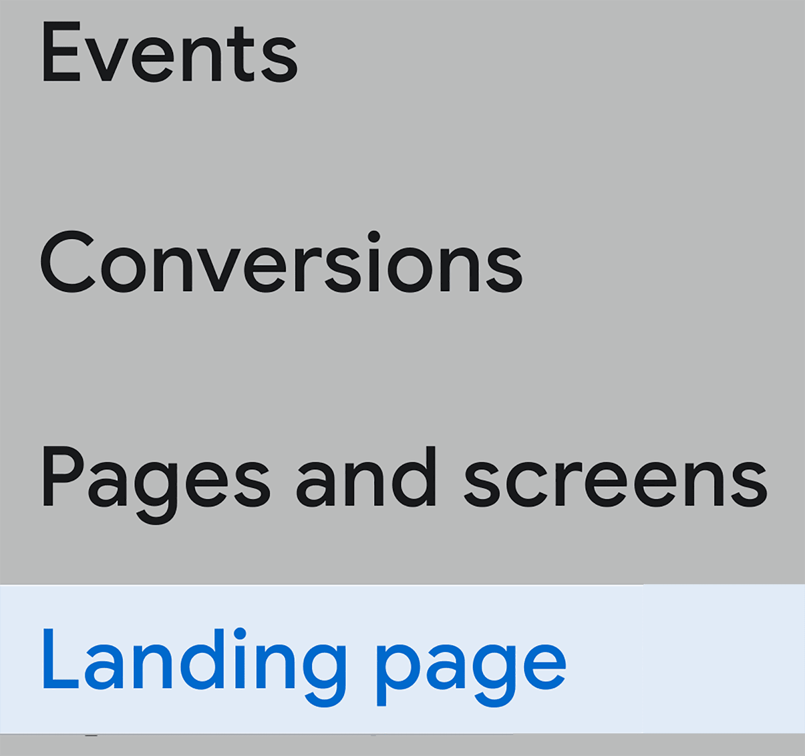 Landing Page metrics on GA4 Landing Page Report on GA4