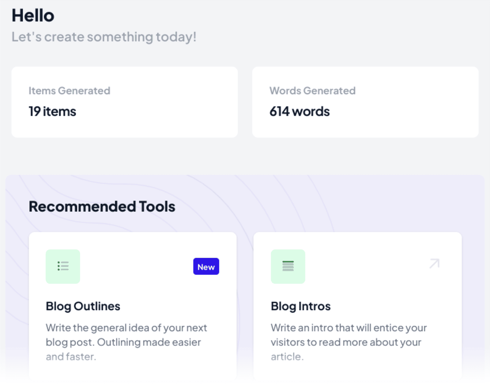 Semrush AI Writing Assistant Dashboard of SEMrush AI Writing Assistant