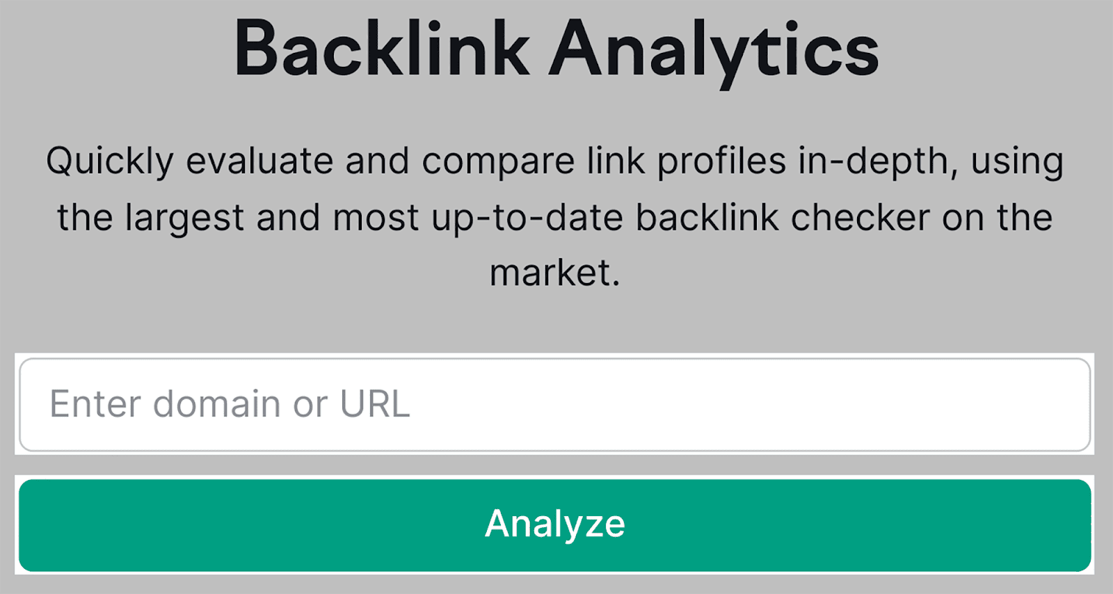 Type your domain on backlink analytics SEO Automation: 17 Tasks Streamlined for Enhanced Efficiency |