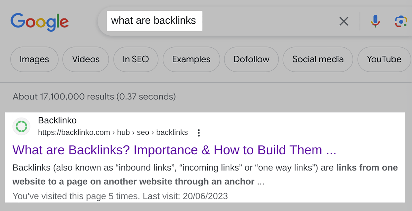 What are backlinks as seen on SERP What are backlinks as seen on SERP