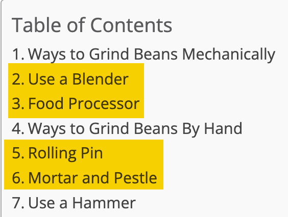 Popular methods of grinding coffee beans without a grinder
