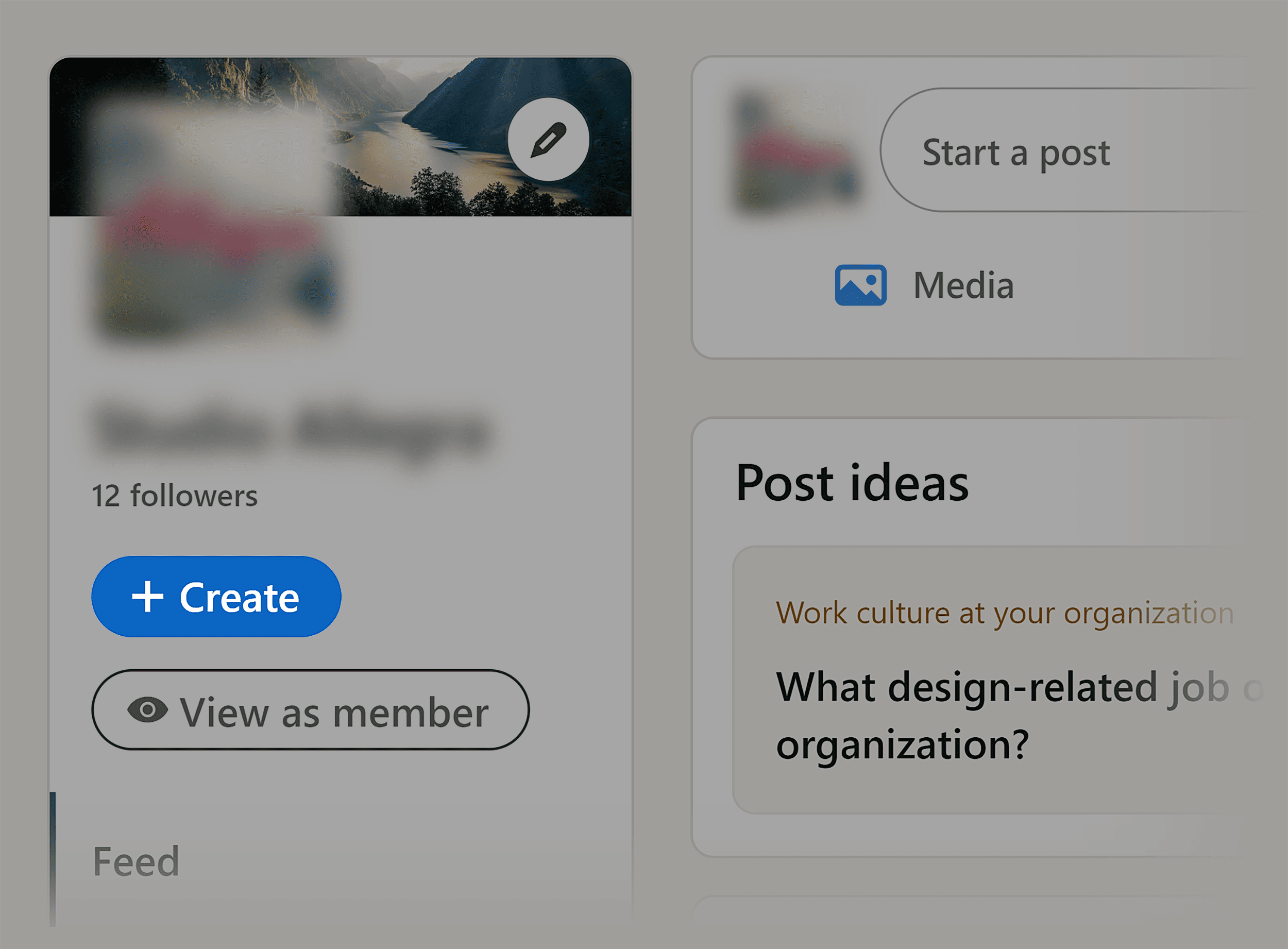 LinkedIn – Create product
