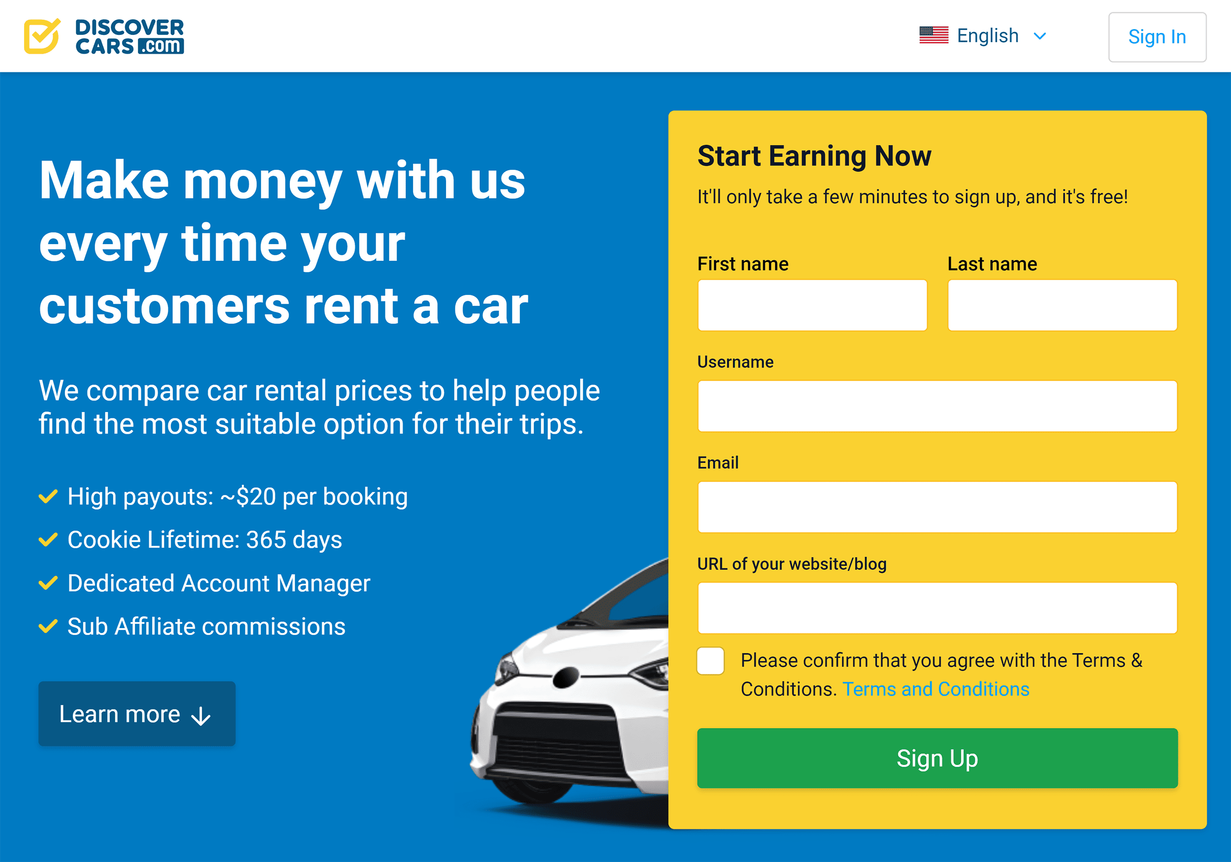 DiscoverCars Travel Affiliate Program DiscoverCars Travel Affiliate Program