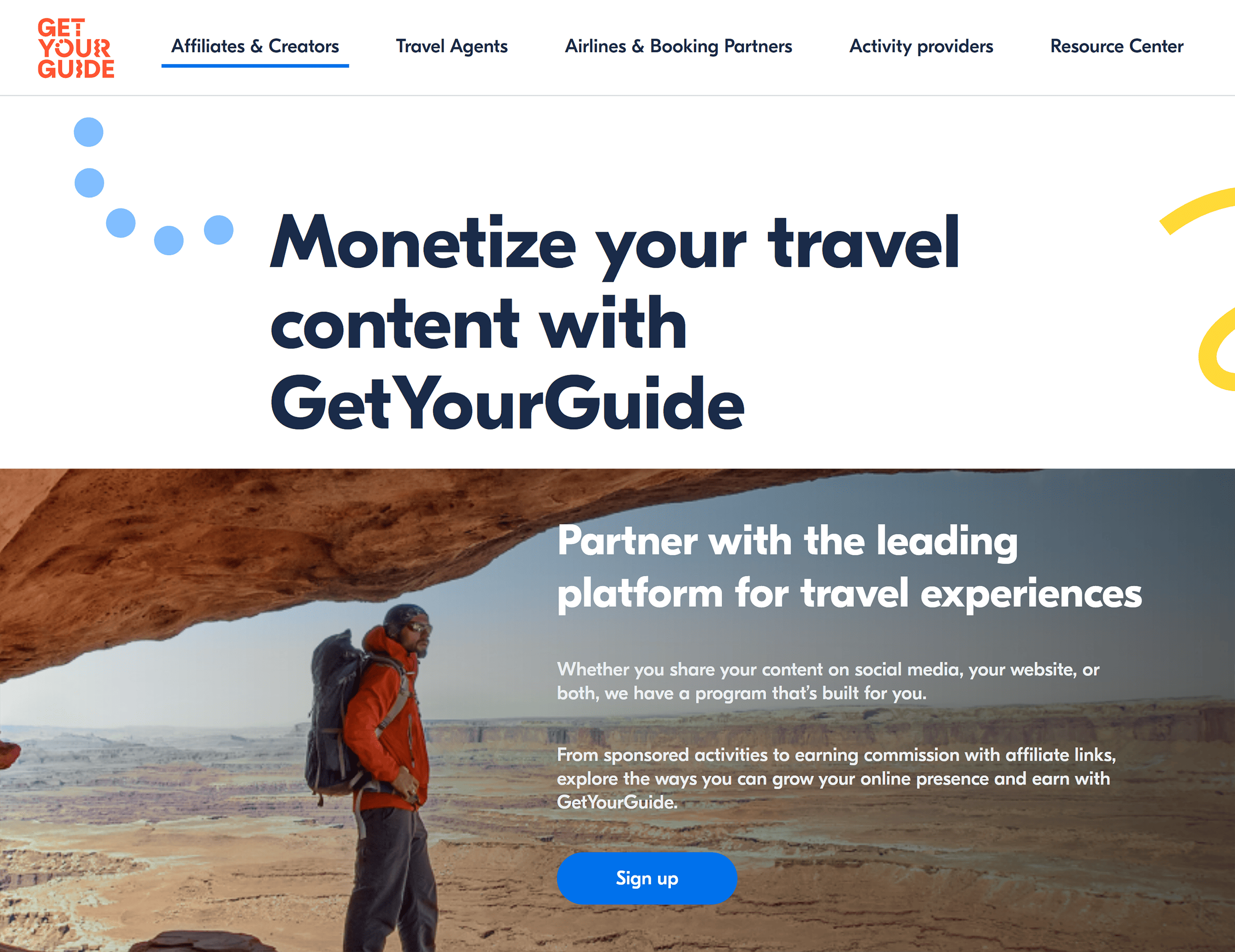 GetYourGuide Travel Affiliate Program GetYourGuide Travel Affiliate Program