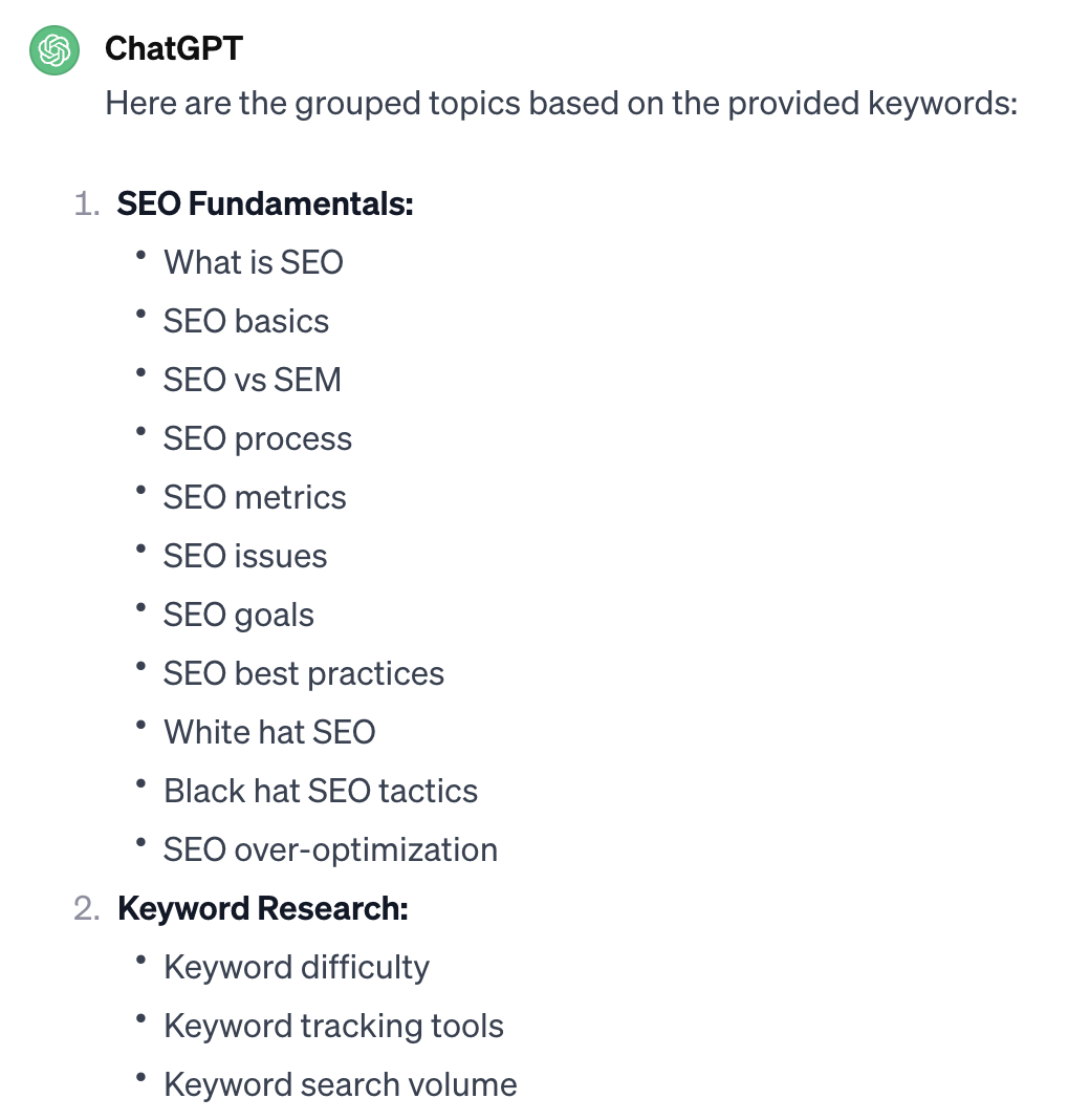 Refining ChatGPT's output