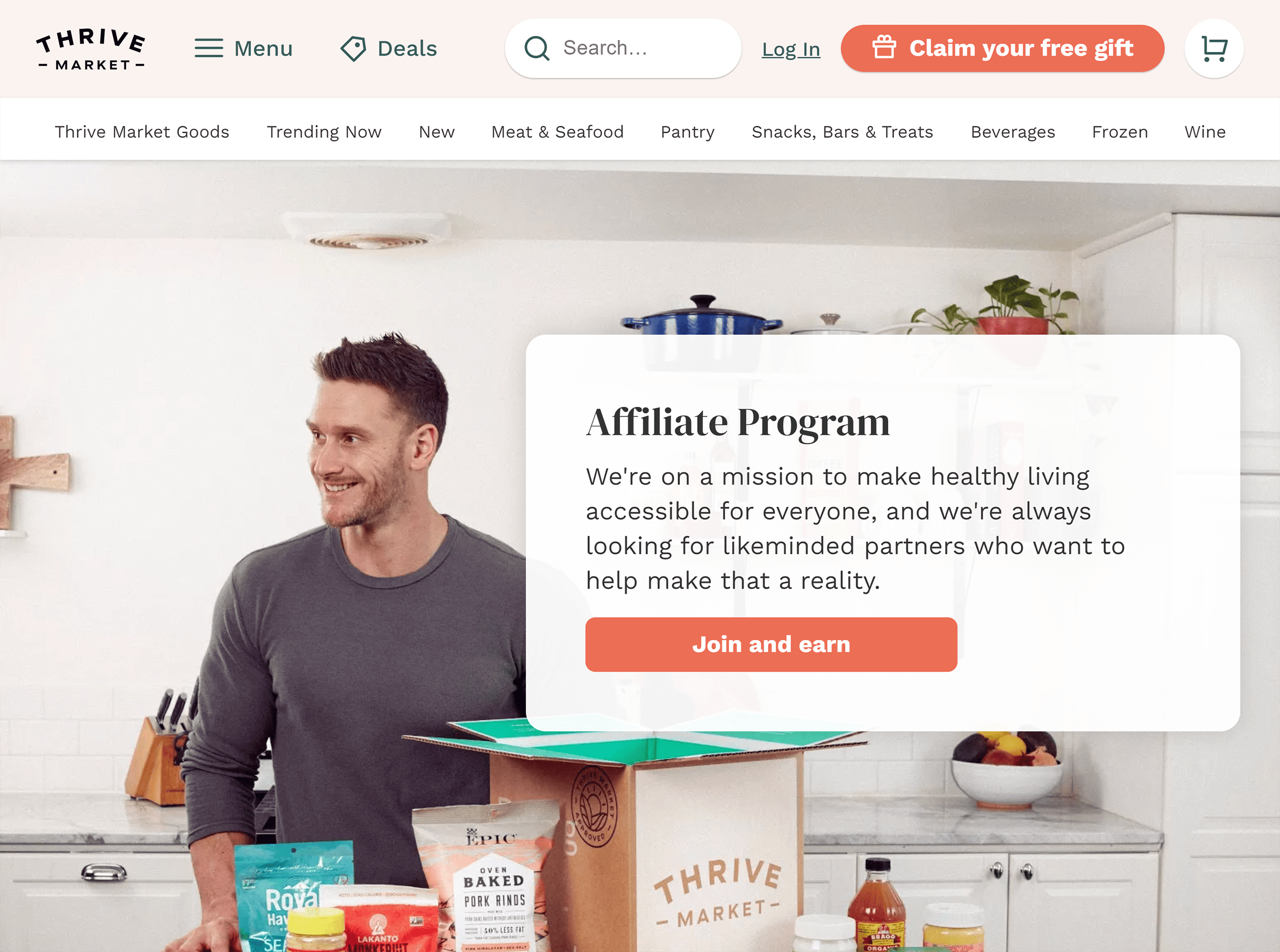 Thrive Market Affiliate Program Thrive Market Affiliate Program