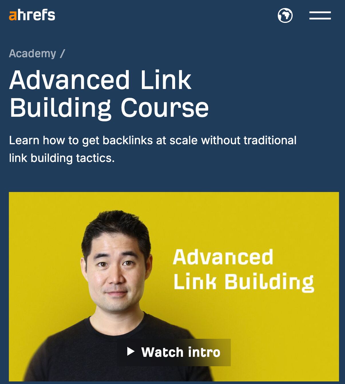 10 Completely Free SEO Training Courses | Advanced Link Building Course by Ahrefs