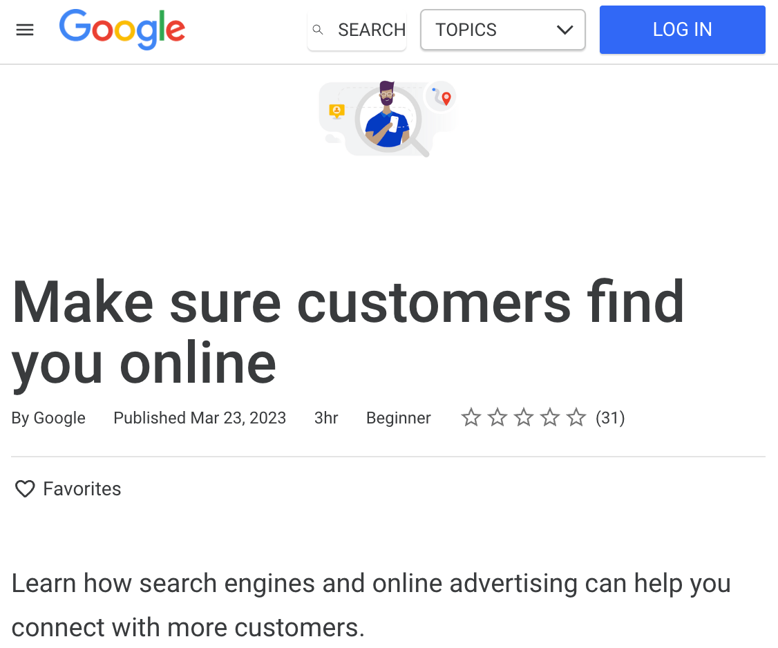 10 Completely Free SEO Training Courses | Make sure customers find you online by Google Skillshop