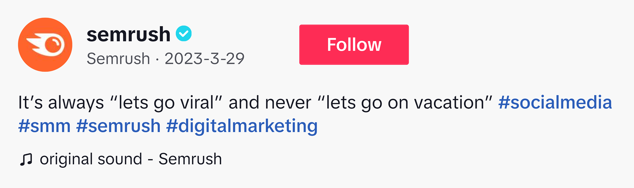 Semrush – TikTok caption Semrush – TikTok caption