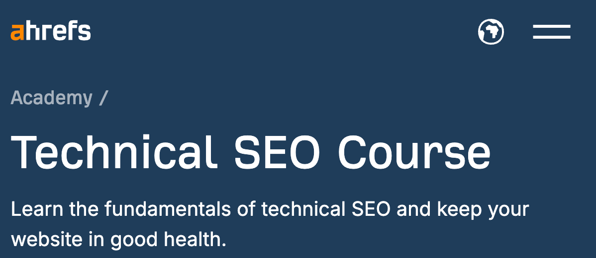 10 Completely Free SEO Training Courses | Technical SEO Course by Ahrefs