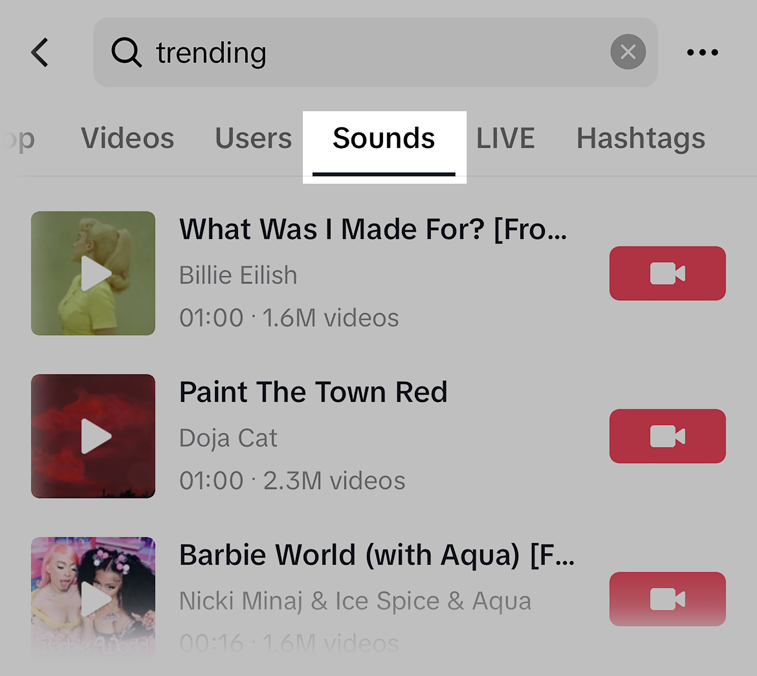 TikTok – Trending sounds